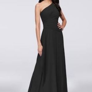 One Shoulder Black Dress